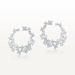 JASMIN Spiral Diamond Hoop Earrings