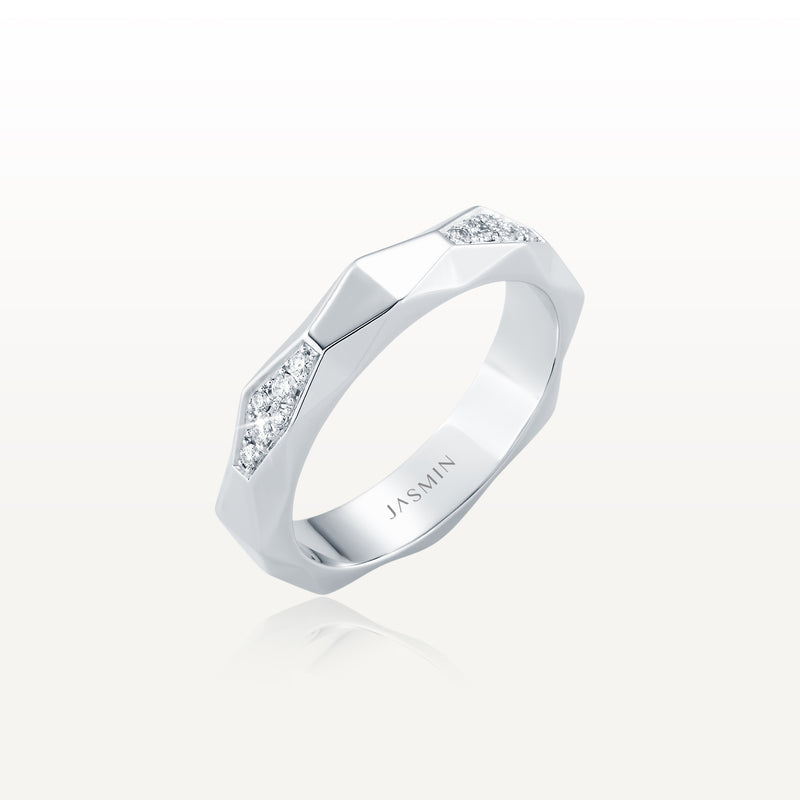 The Facet Diamonds Ring TF-R06