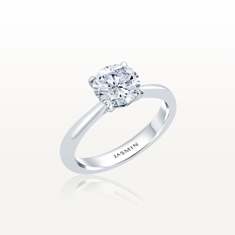Classic JASMIN Solitaire  : 4 Prongs