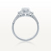 Emerald cut Engagement Ring