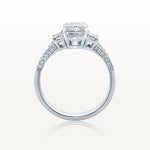 Emerald cut Engagement Ring