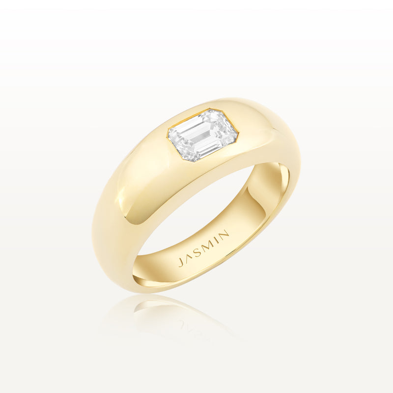 JASMIN Emerald Cut Crystal Ring SG-R03