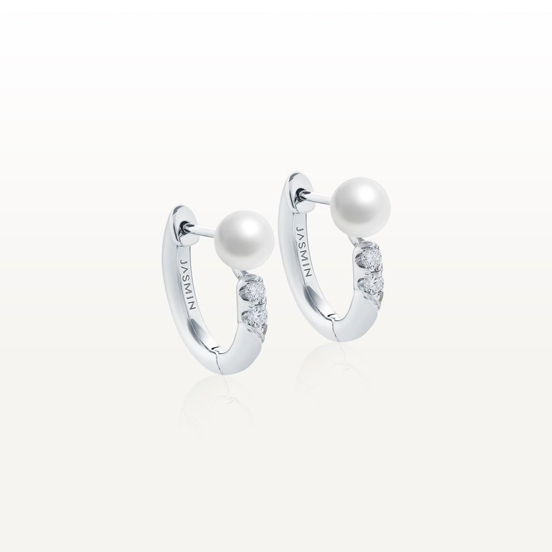 Kukicha Akoya Pearl Diamonds Earrings KKC-E01