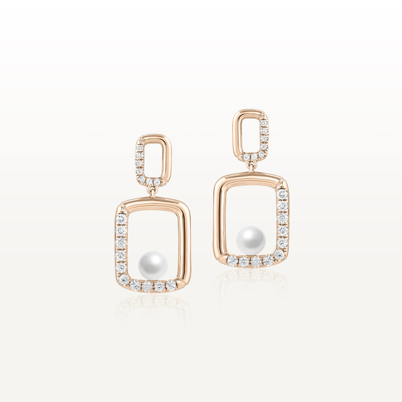 Kukicha Akoya Pearl Diamonds Earrings KKC-E05