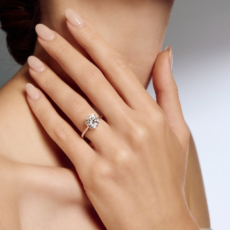 Classic JASMIN Solitaire  : 6 Prongs