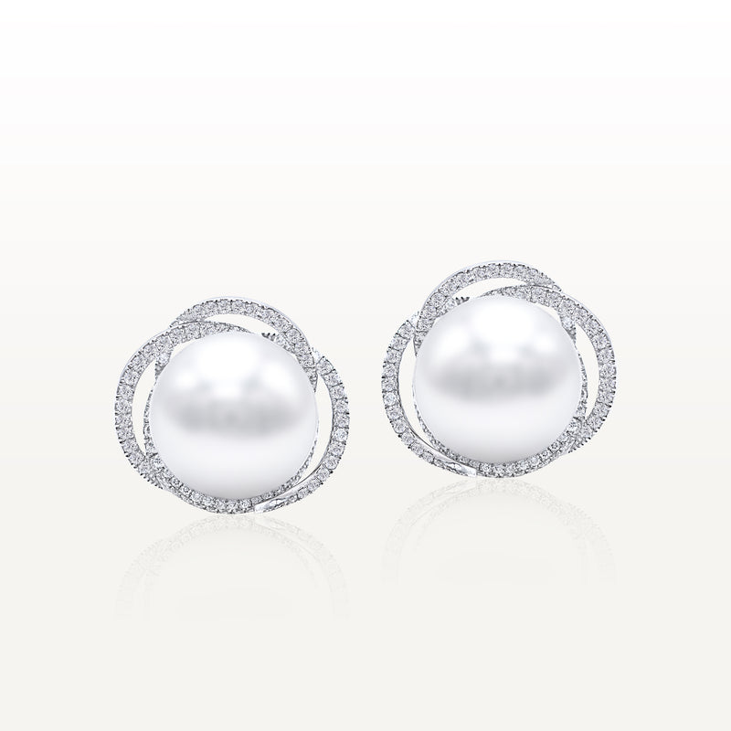 Pearl Diamond Earrings JPE0076