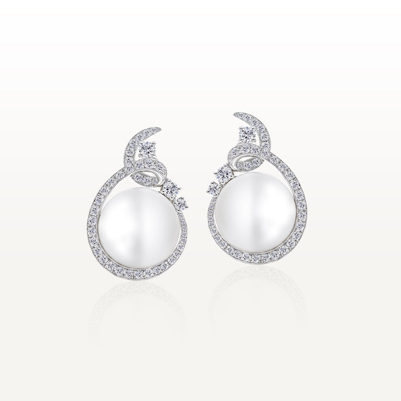 Pearl Diamond Earrings JPE0083